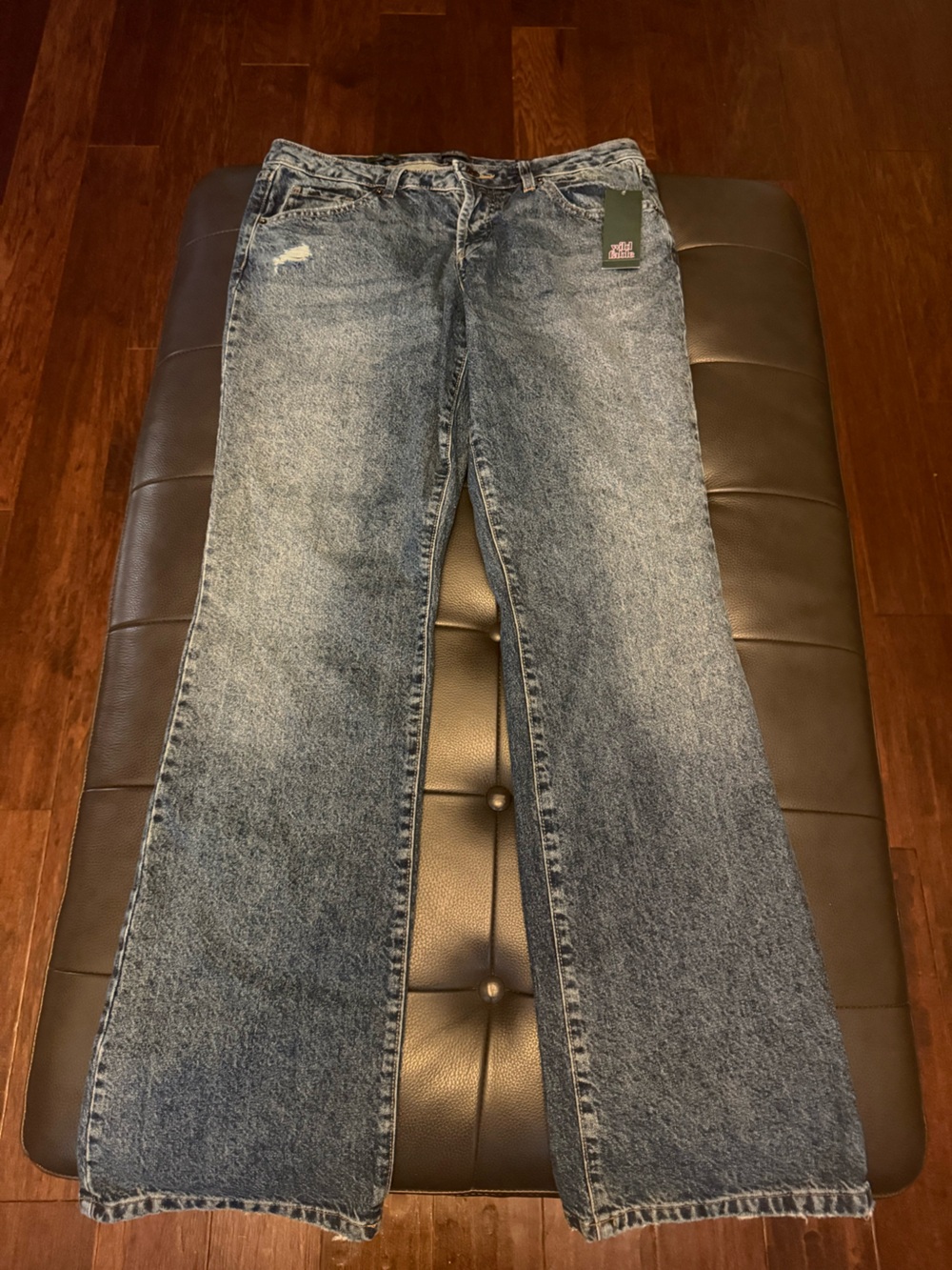 Wild fable Women's Acid Wash low rise bootcut jeans - Light Blue